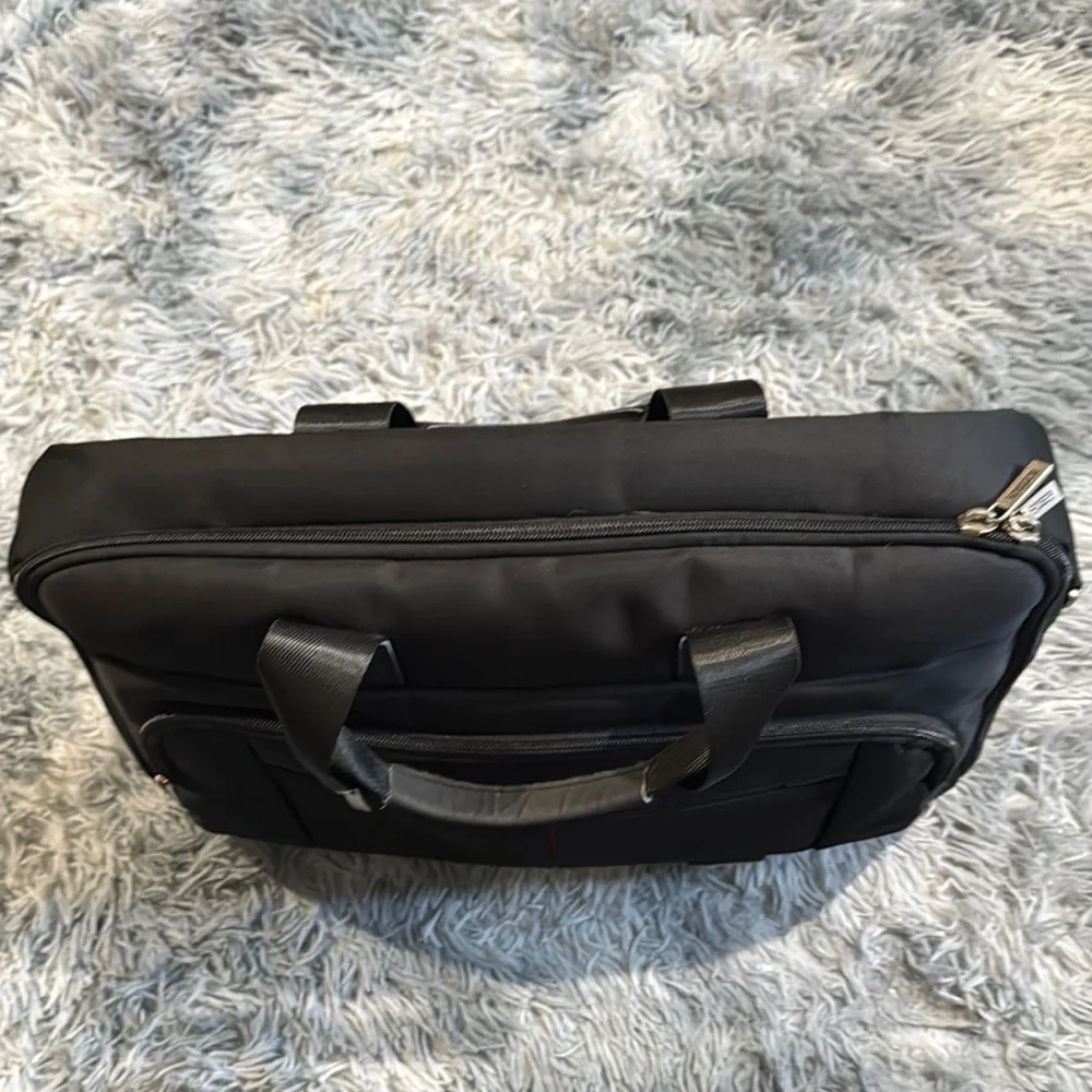 Black Briefcase with Sleek Design and Durable Material